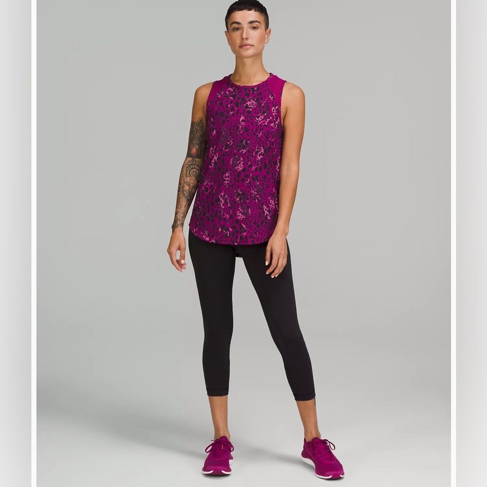 Lululemon leopard Posh Tank - Size 2
